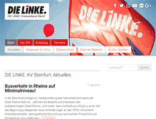 Tablet Screenshot of dielinke-steinfurt.de